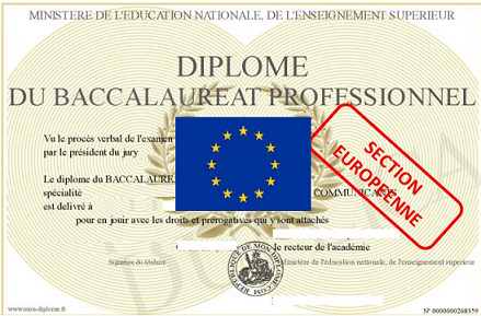 diplome section euro