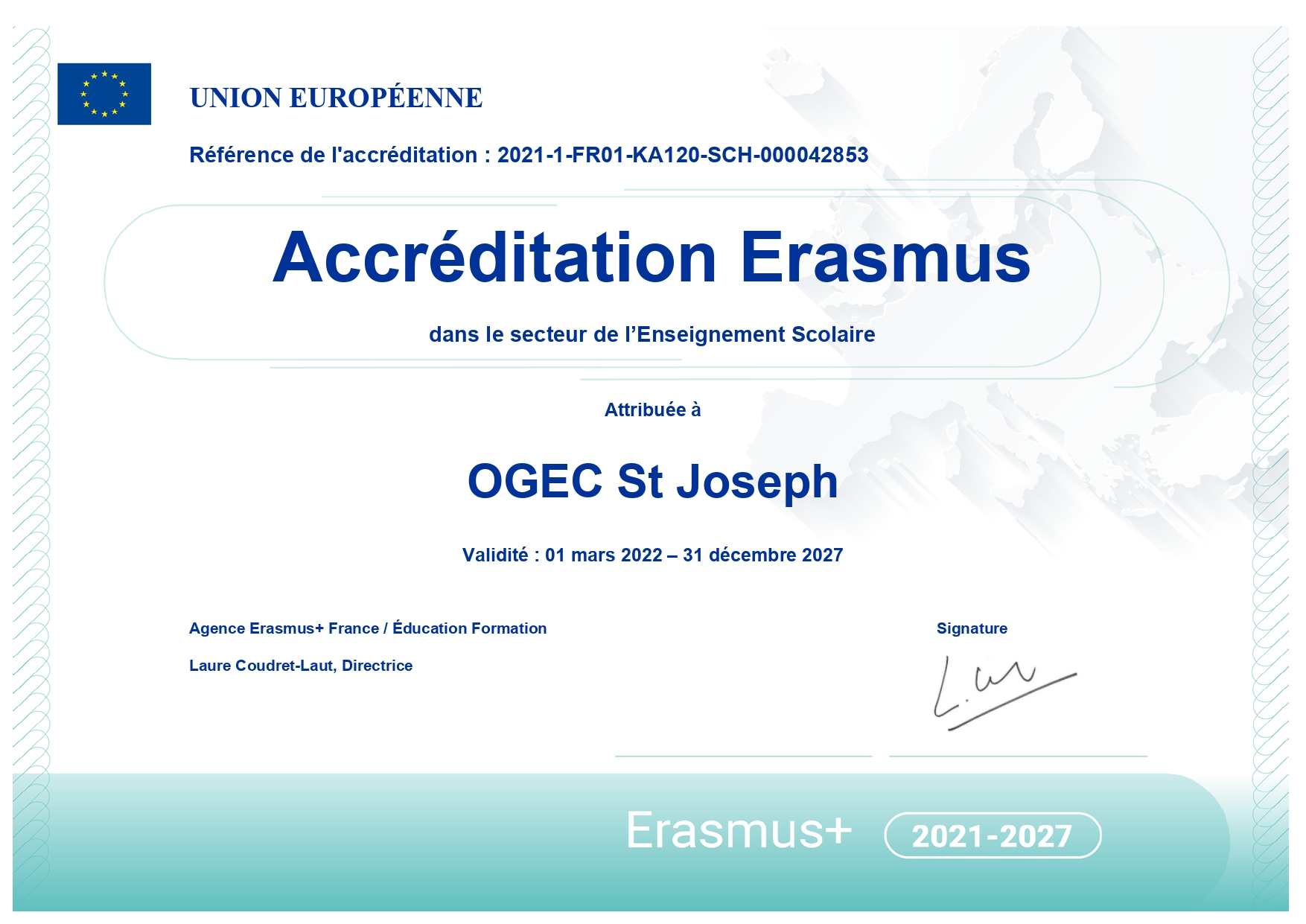 Programmes ERASMUS disponibles à St Joseph-La Salle Lorient