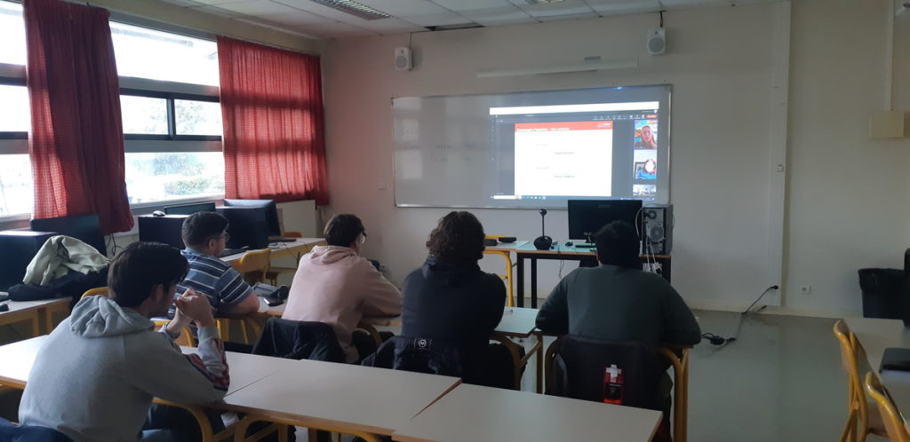 visio a été organisée en BTS FED 2B le Jeudi 09 /11 avec Magali Pacaud, coordinatrice pédagogique IFFI à Paris