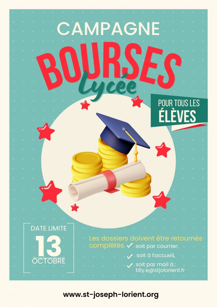 Affiche bourses lycée 2025 2026