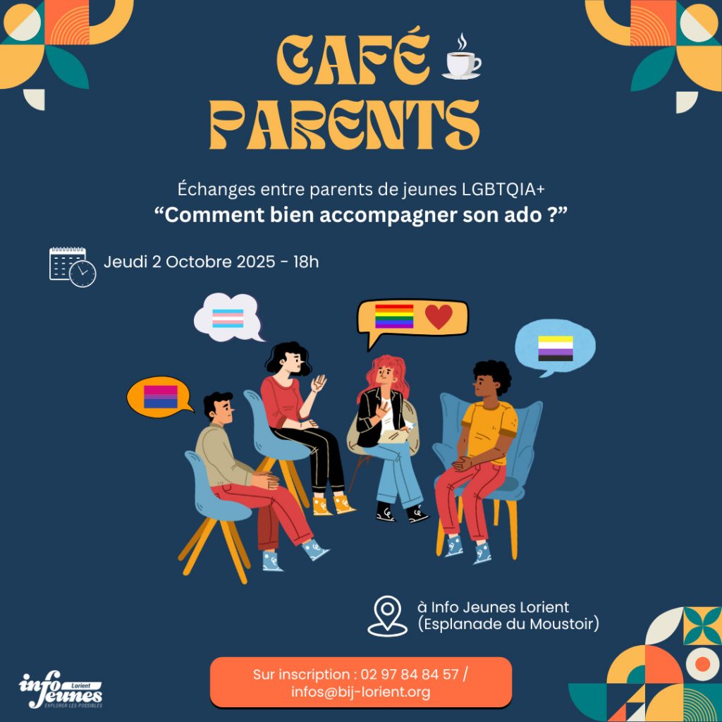 Café parents 2 octobre 2025 à Info Jeunes Lorient
