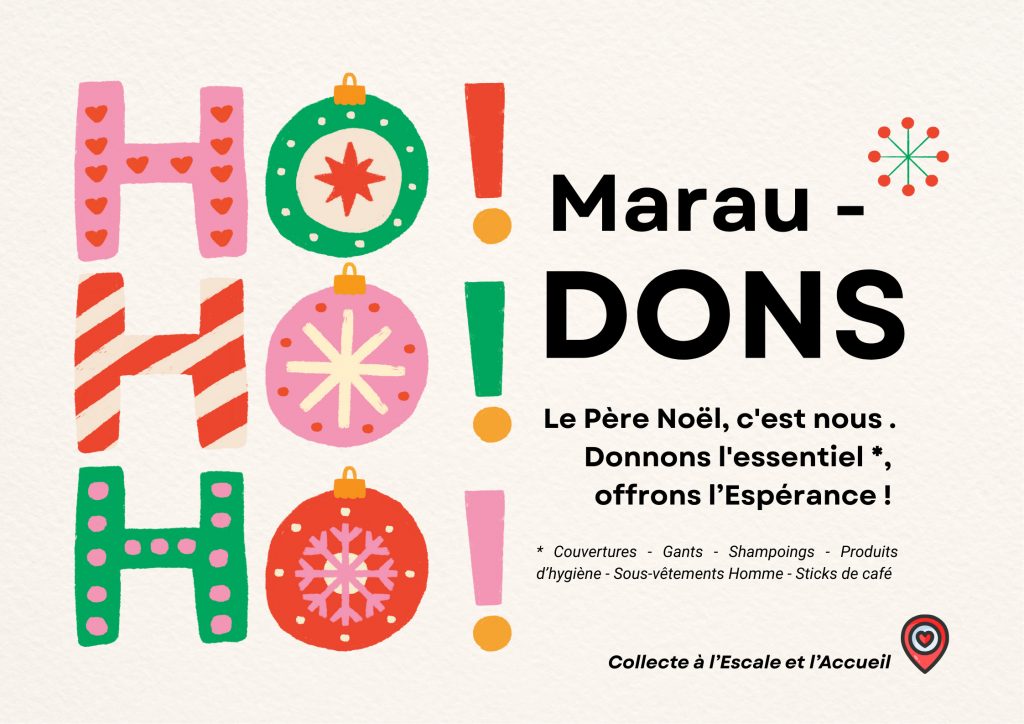 Affiche Participez à la Campagne de Dons pour la MARAUDE de Saint-Jo 2025